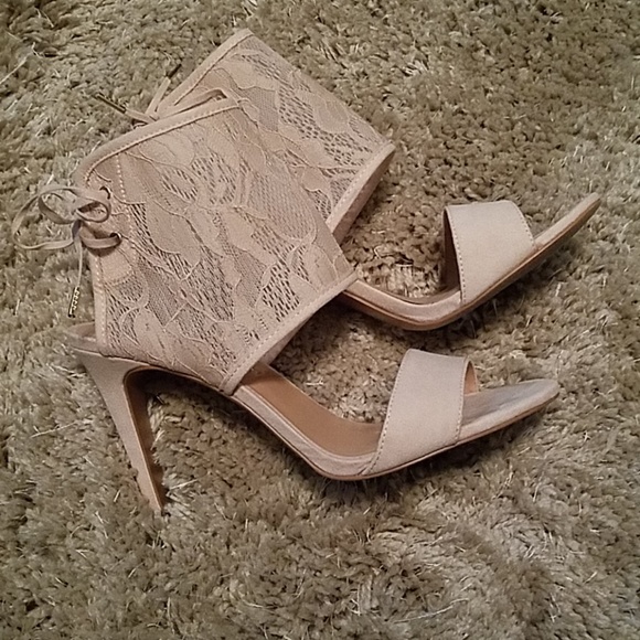 Nude Bootie Heels 7.5 - Picture 4 of 7